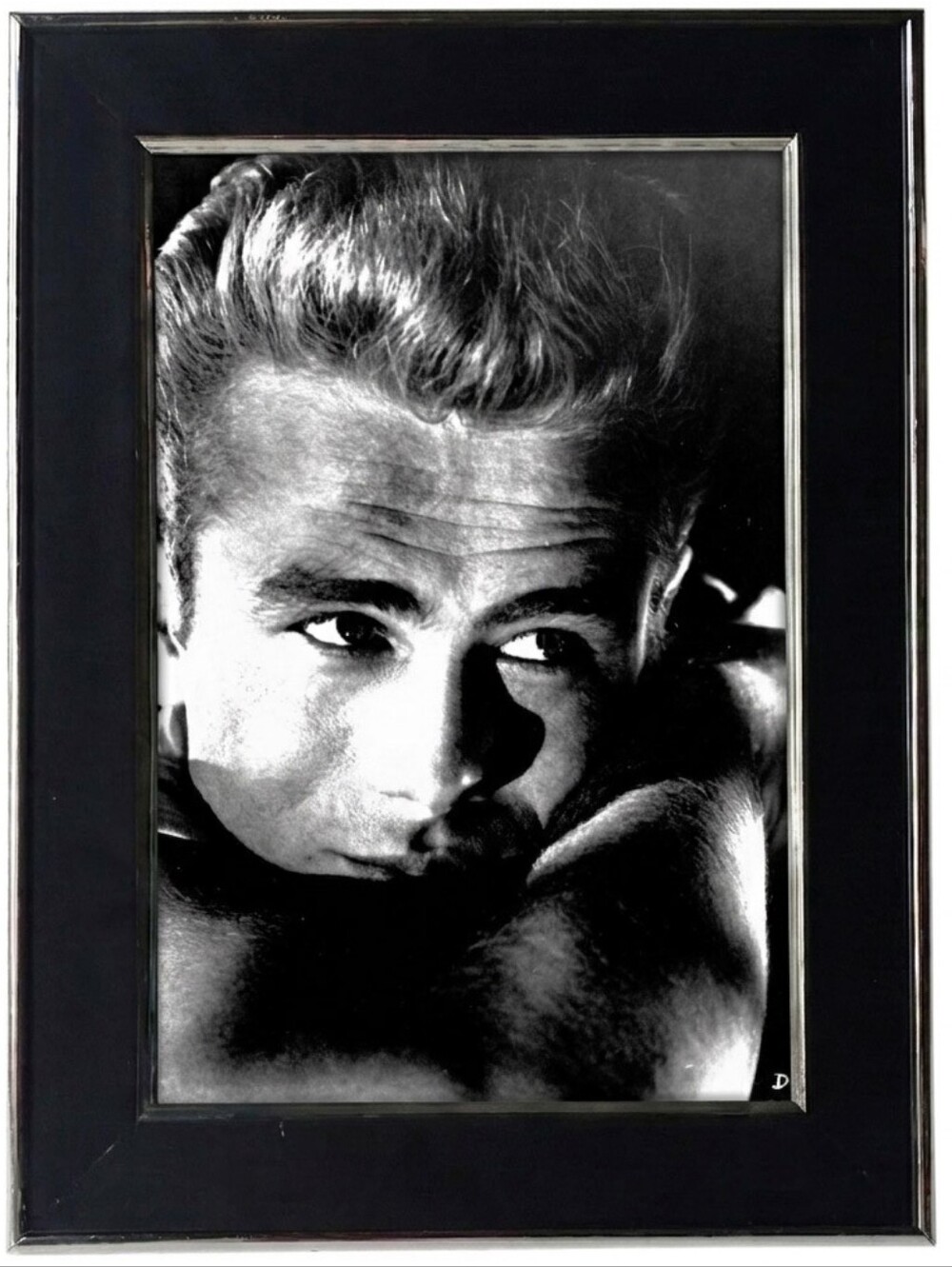 James Dean 60s Blues Rock And Roll Idol Retro Framed Photo Print 60s Art Decor
